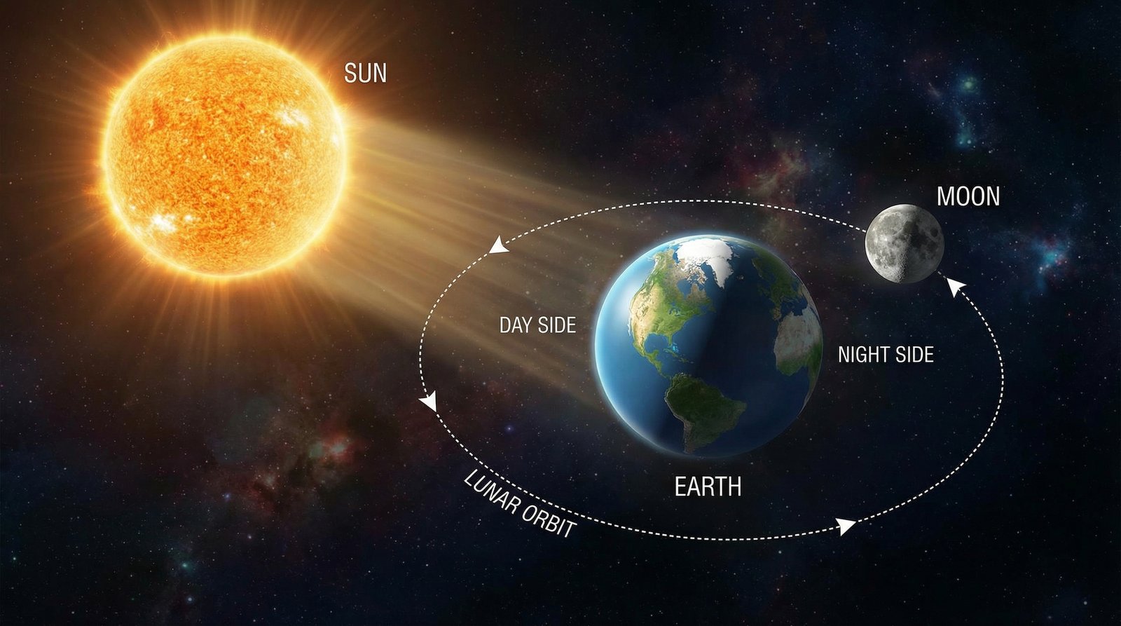 astronomy science behind moon phases